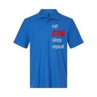 Eat Gym Sleep Repeat Workout Funny Fitness Cute Gift Softstyle Adult Sport Polo