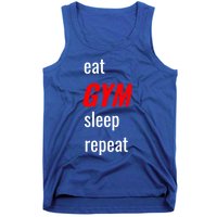 Eat Gym Sleep Repeat Workout Funny Fitness Cute Gift Tank Top