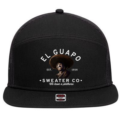 El Guapos Sweater Co 7 Panel Mesh Trucker Snapback Hat