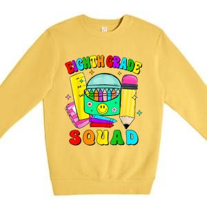 Eighth Grade Squad 8th Grade Team Back To School Boy Girl Premium Crewneck Sweatshirt