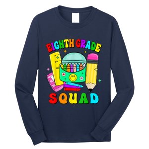 Eighth Grade Squad 8th Grade Team Back To School Boy Girl Long Sleeve Shirt