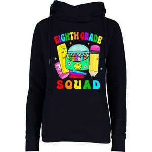 Eighth Grade Squad 8th Grade Team Back To School Boy Girl Womens Funnel Neck Pullover Hood