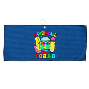 Eighth Grade Squad 8th Grade Team Back To School Boy Girl Large Microfiber Waffle Golf Towel