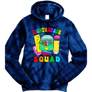 Eighth Grade Squad 8th Grade Team Back To School Boy Girl Tie Dye Hoodie