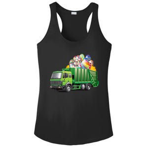 Easter Garbage Truck Eggs Funny Easter Day Great Gift Ladies PosiCharge Competitor Racerback Tank