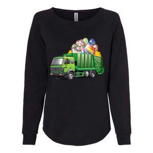 Easter Garbage Truck Eggs Funny Easter Day Great Gift Womens California Wash Sweatshirt