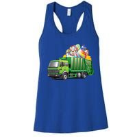 Easter Garbage Truck Eggs Funny Easter Day Great Gift Women's Racerback Tank