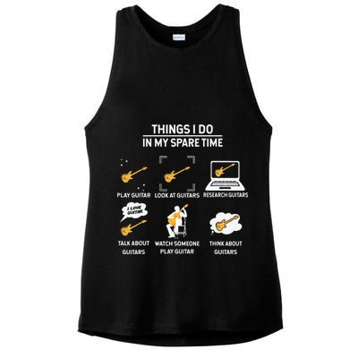 epiphone guitar tee guitar things i do in my spare time Ladies PosiCharge Tri-Blend Wicking Tank