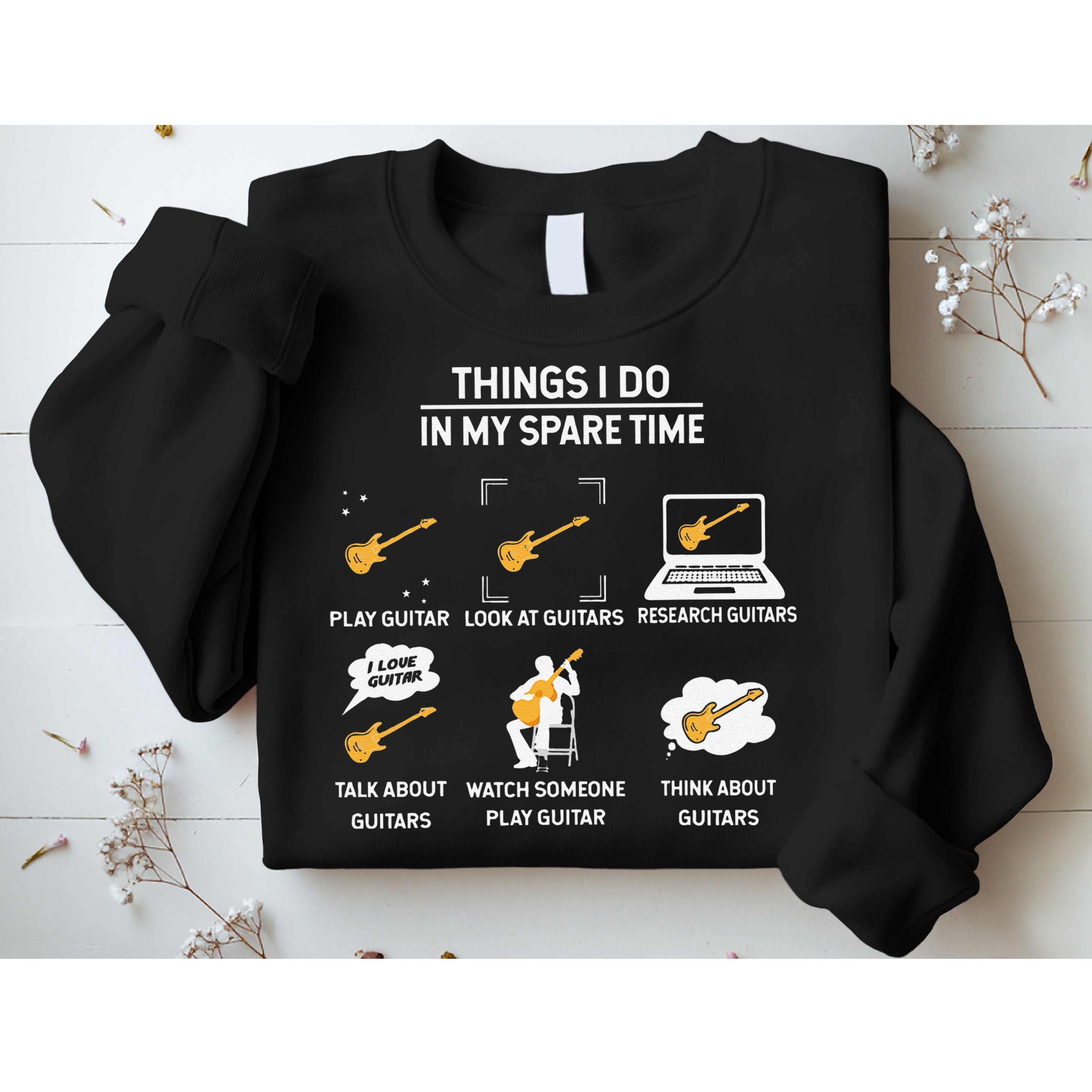 epiphone guitar tee guitar things i do in my spare time Sweatshirt