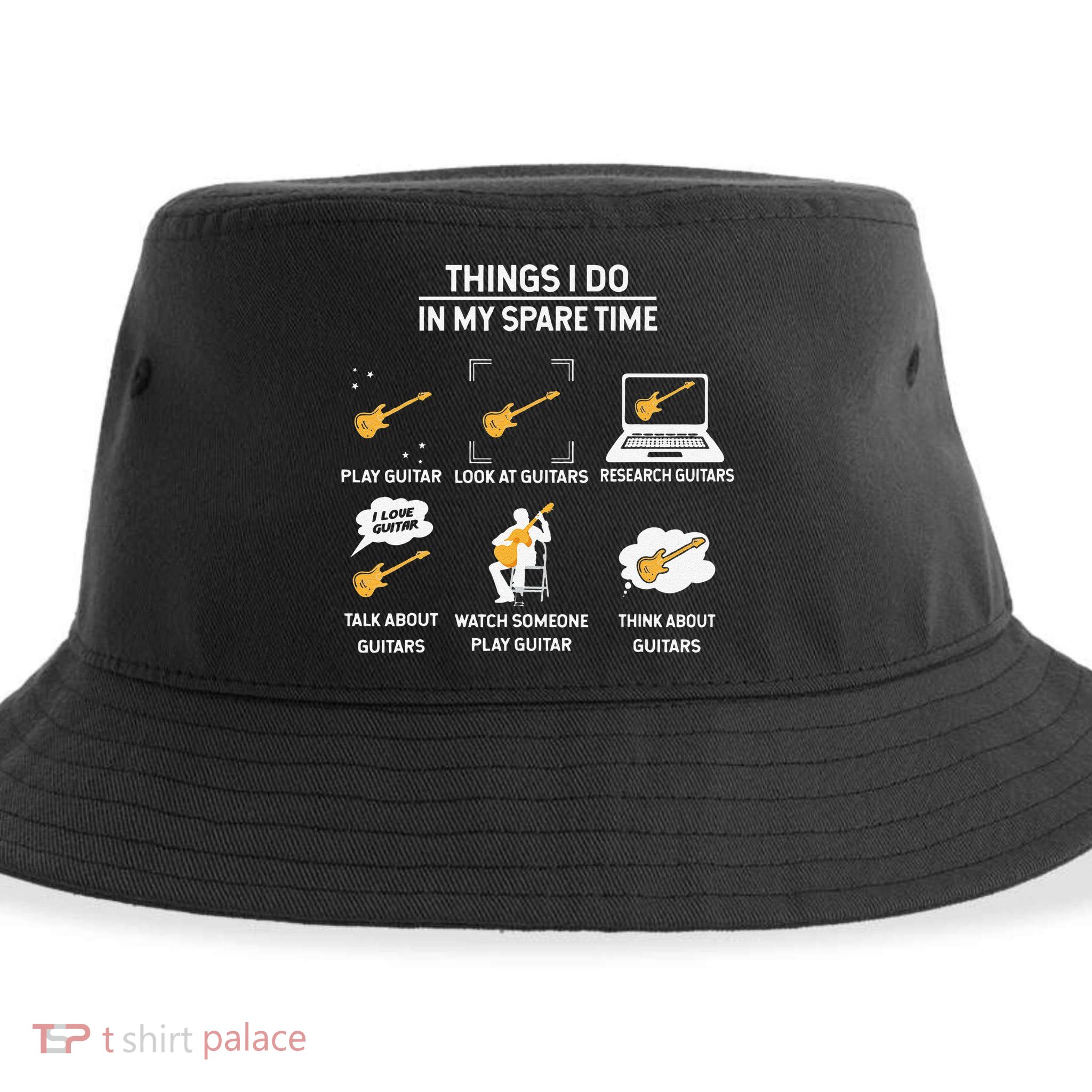 epiphone guitar tee guitar things i do in my spare time Sustainable Bucket Hat