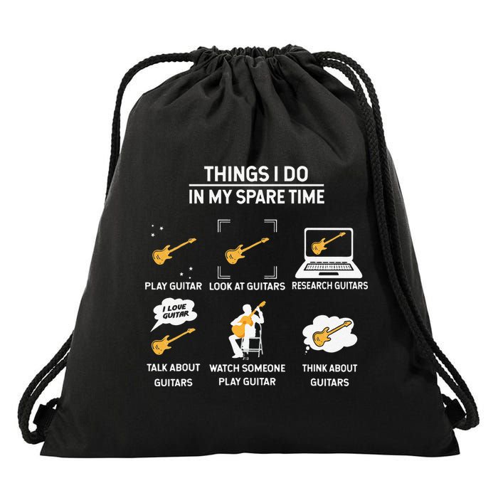 epiphone guitar tee guitar things i do in my spare time Drawstring Bag