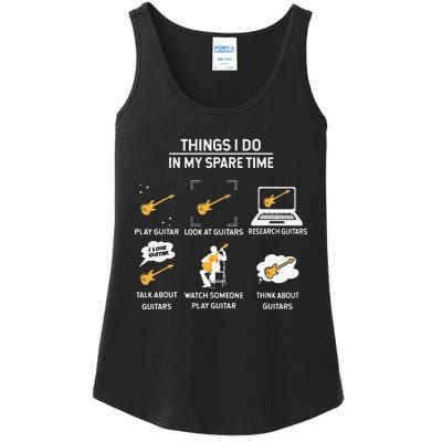 epiphone guitar tee guitar things i do in my spare time Ladies Essential Tank