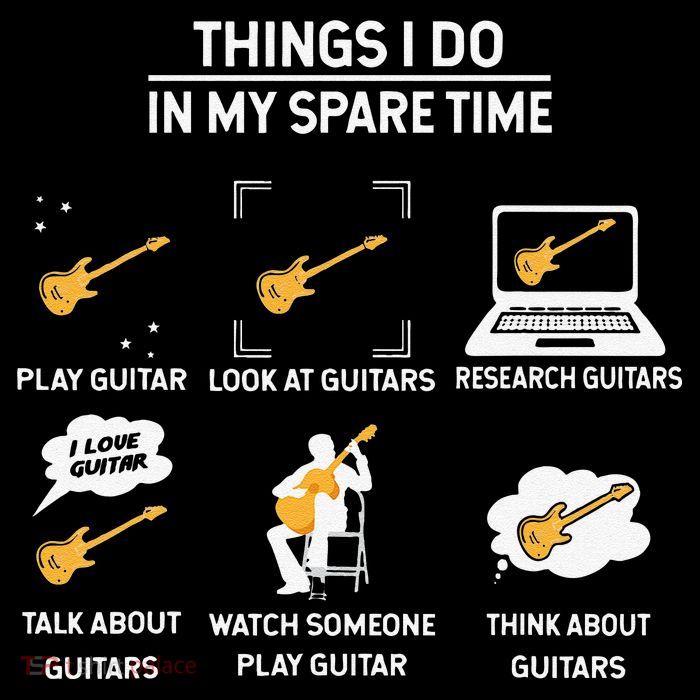 epiphone guitar tee guitar things i do in my spare time Flatbill Hat