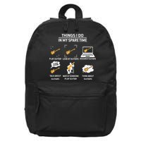epiphone guitar tee guitar things i do in my spare time 16 in Basic Backpack
