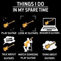 epiphone guitar tee guitar things i do in my spare time 16 in Basic Backpack