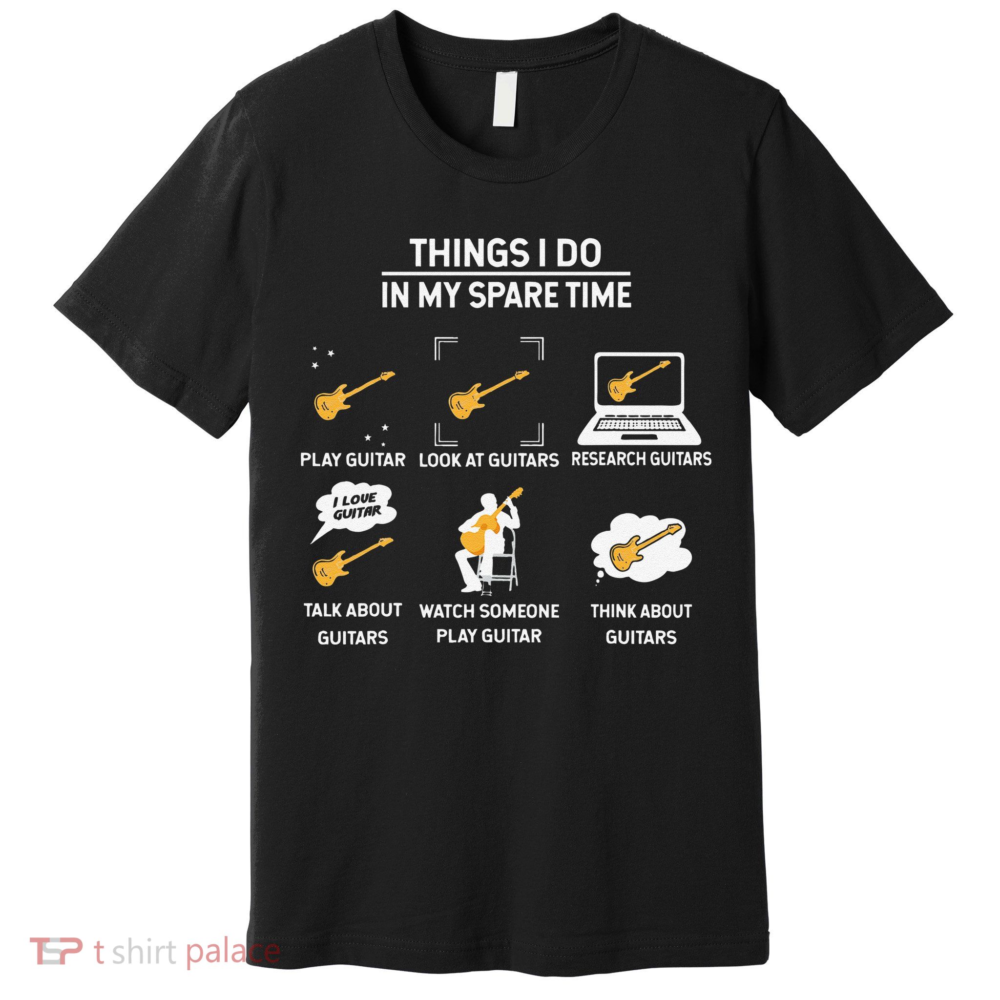 epiphone guitar tee guitar things i do in my spare time Premium T-Shirt