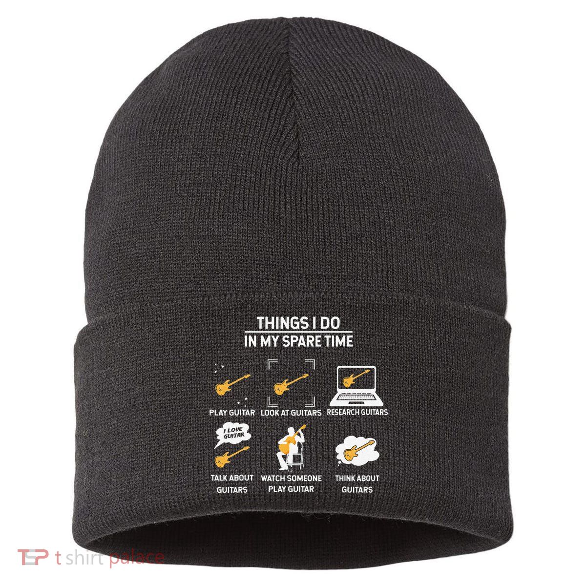epiphone guitar tee guitar things i do in my spare time Sustainable Knit Beanie