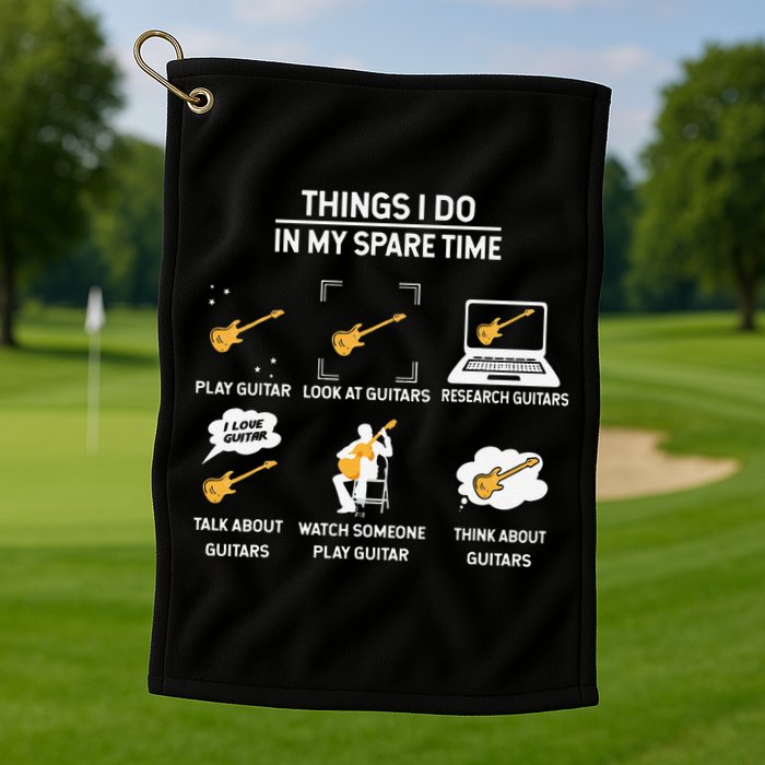 epiphone guitar tee guitar things i do in my spare time Golf Towel