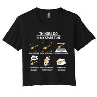 epiphone guitar tee guitar things i do in my spare time Women's Crop Top Tee