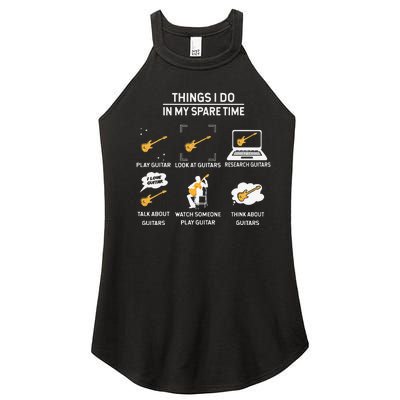 epiphone guitar tee guitar things i do in my spare time Women’s Perfect Tri Rocker Tank