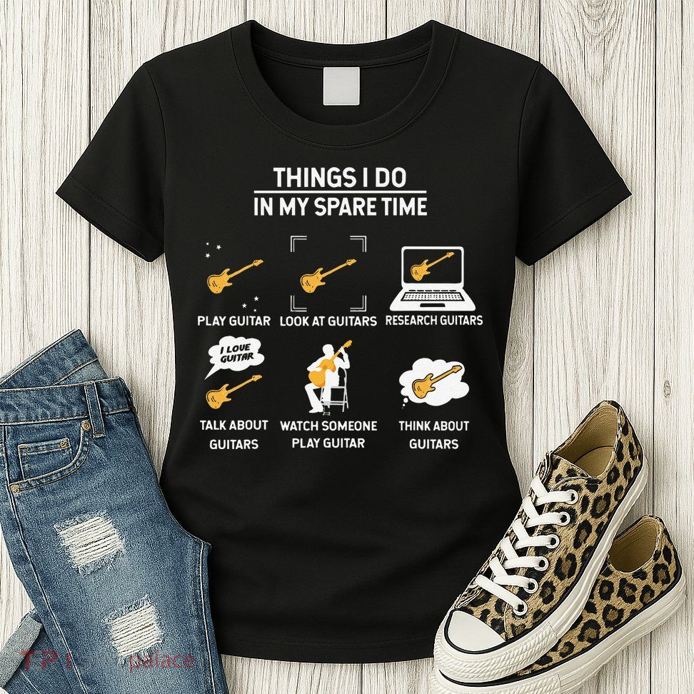 epiphone guitar tee guitar things i do in my spare time Womens T-Shirt