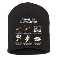 epiphone guitar tee guitar things i do in my spare time Short Acrylic Beanie