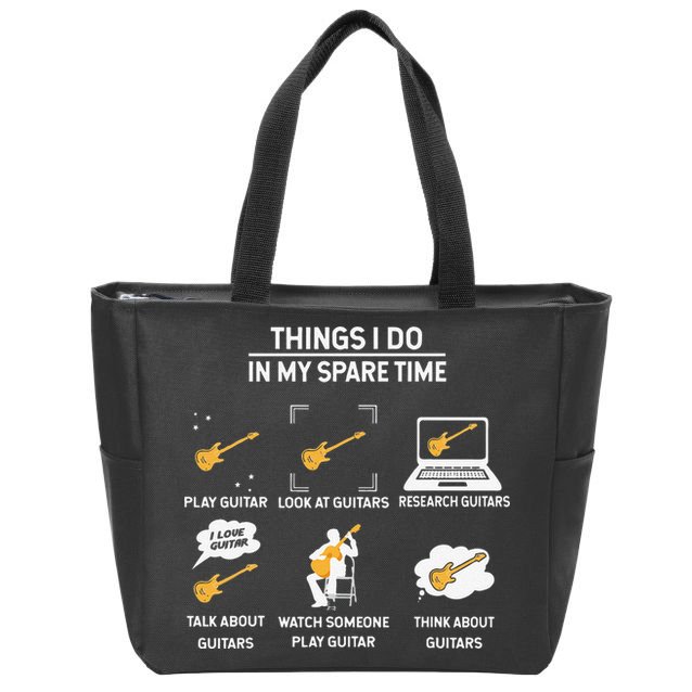 epiphone guitar tee guitar things i do in my spare time Zip Tote Bag