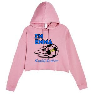 Emma Goes To Hawaii Crop Fleece Hoodie