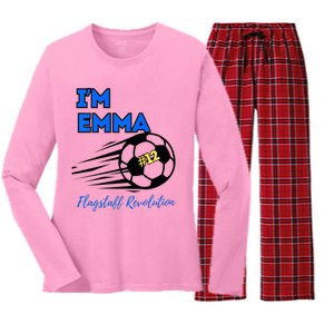 Emma Goes To Hawaii Women's Long Sleeve Flannel Pajama Set 