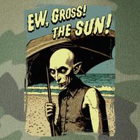 Ew Gross! The Sun! Vampire At The Sunny Beach Summer Goth Legacy Tie Dye Trucker Hat