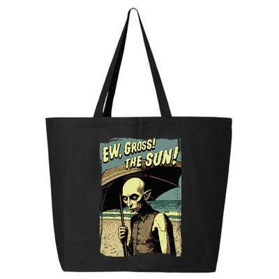 Ew Gross! The Sun! Vampire At The Sunny Beach Summer Goth 25L Jumbo Tote