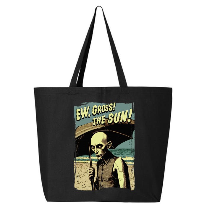 Ew Gross! The Sun! Vampire At The Sunny Beach Summer Goth 25L Jumbo Tote