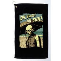 Ew Gross! The Sun! Vampire At The Sunny Beach Summer Goth Golf Towel