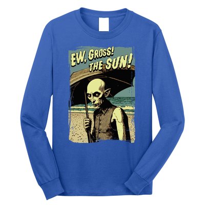 Ew Gross! The Sun! Vampire At The Sunny Beach Summer Goth Long Sleeve Shirt