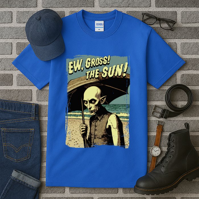 Ew Gross! The Sun! Vampire At The Sunny Beach Summer Goth Tall T-Shirt