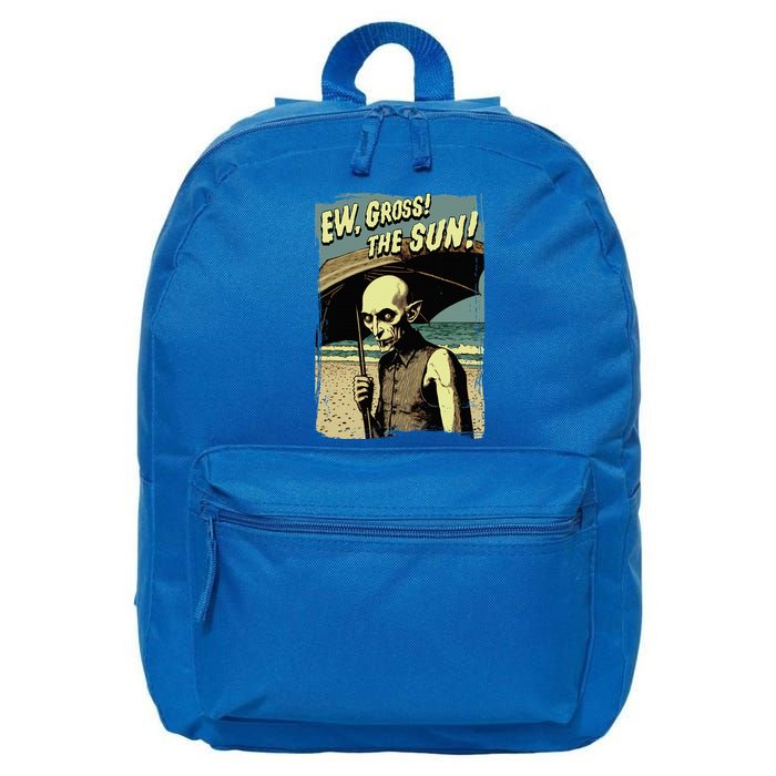 Ew Gross! The Sun! Vampire At The Sunny Beach Summer Goth 16 in Basic Backpack