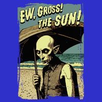 Ew Gross! The Sun! Vampire At The Sunny Beach Summer Goth 16 in Basic Backpack