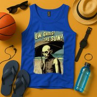 Ew Gross! The Sun! Vampire At The Sunny Beach Summer Goth Tank Top