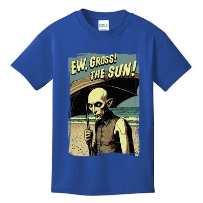 Ew Gross! The Sun! Vampire At The Sunny Beach Summer Goth Kids T-Shirt