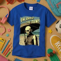 Ew Gross! The Sun! Vampire At The Sunny Beach Summer Goth Kids T-Shirt