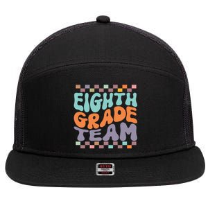 Eighth Grade Team Teacher Student Back To School 8th Grade Gift 7 Panel Mesh Trucker Snapback Hat