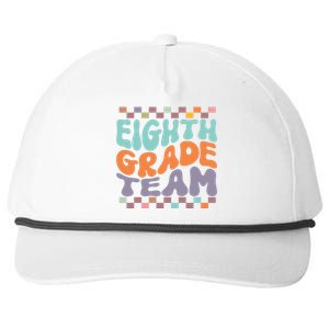 Eighth Grade Team Teacher Student Back To School 8th Grade Gift Snapback Five-Panel Rope Hat