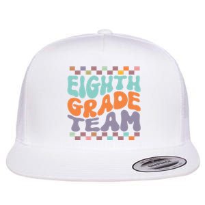 Eighth Grade Team Teacher Student Back To School 8th Grade Gift Flat Bill Trucker Hat