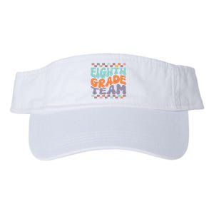 Eighth Grade Team Teacher Student Back To School 8th Grade Gift Valucap Bio-Washed Visor