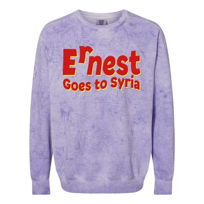 Ernest Goes To Syria Colorblast Crewneck Sweatshirt