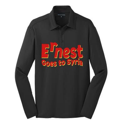 Ernest Goes To Syria Silk Touch Performance Long Sleeve Polo