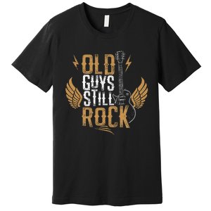 Electric Guitar Themed Old Guys Still Rock Premium T-Shirt