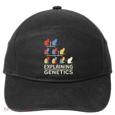 Explaining Genetics Teacher Genomics Biologist Genetics 7-Panel Snapback Hat