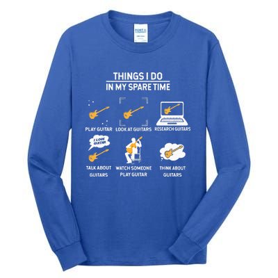 Epiphone Guitar Tee Guitar Things I Do In My Spare Time Tall Long Sleeve T-Shirt