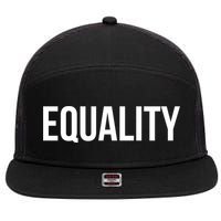 Equality Gift To Promote Equal Rights Gift 7 Panel Mesh Trucker Snapback Hat